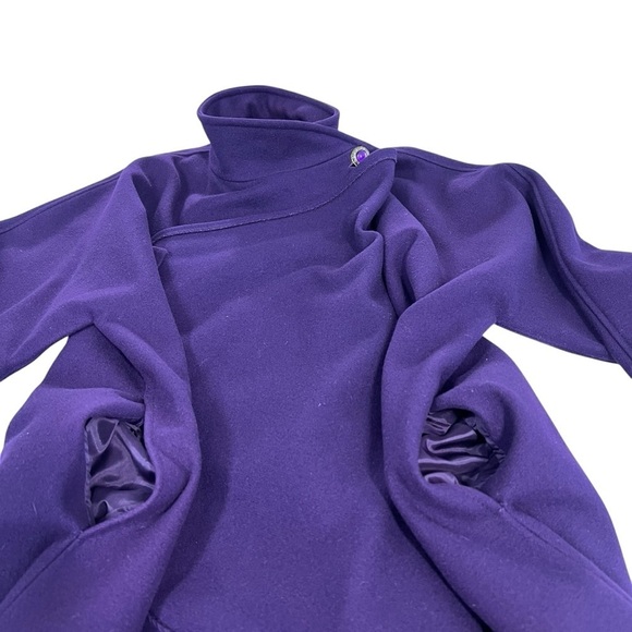 VINTAGE RUTLAND Purple Wool Cape Coat Women's Size 1X - Picture 11 of 16